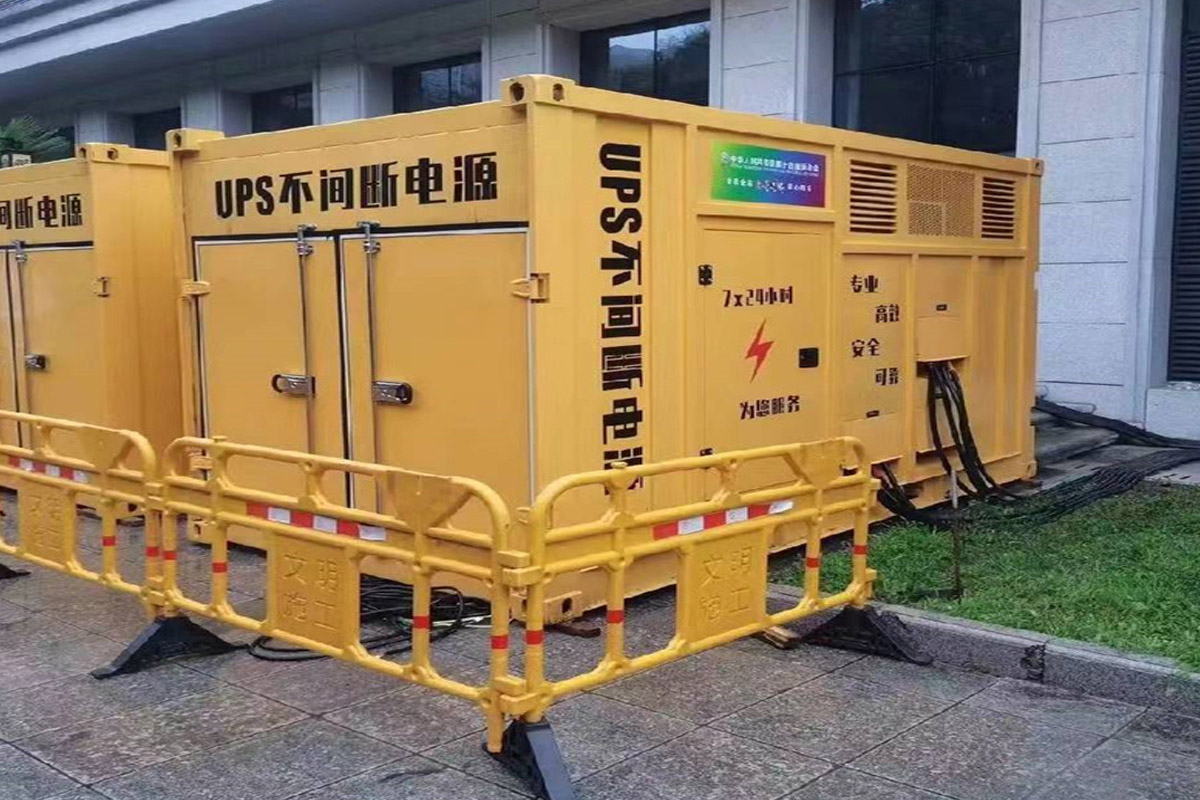 朔城发电机租赁施工现场